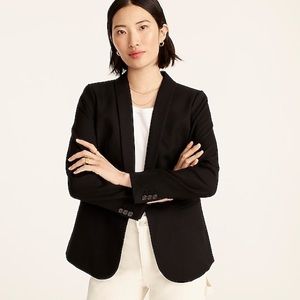 J.Crew Parke Blazer in Wool Flannel Black
